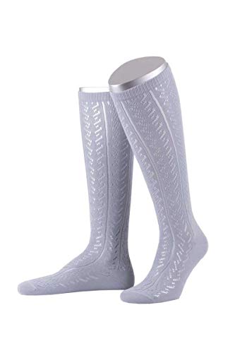 Trachten Damen Kniestrümpfe - L390 - anthrazit, hellblau, beere von Lusana