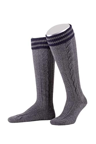 Trachten Kniestrümpfe - L8995R - mittelgrau, dunkelgrau Trachten Kniestrümpfe - L8995R - mittelgrau, dunkelgrau von Lusana