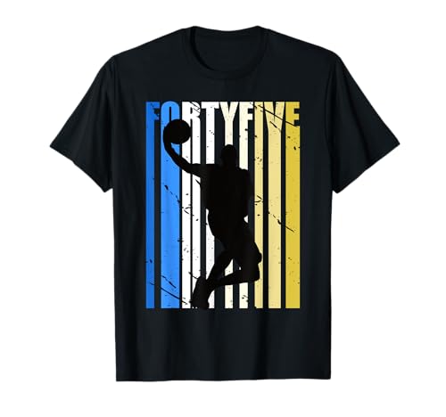 Herren Basketball 45. Geburtstag für Sportfans Vintage Design T-Shirt Herren Basketball 45. Geburtstag für Sportfans Vintage Design T-Shirt von Lush Basketball
