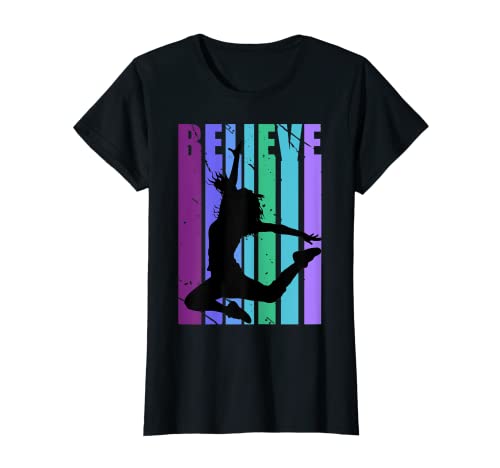 Retro Mädchen Tanztänzerin Modern Dance Theater School Coach T-Shirt von Lush Dance