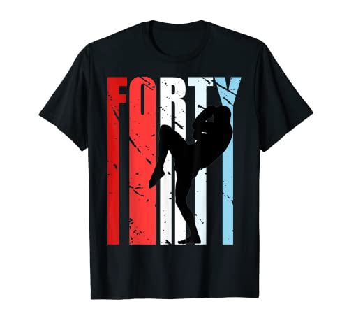 Herren Kickbox für Herren zum 40. Geburtstag, Rot T-Shirt Herren Kickbox für Herren zum 40. Geburtstag, Rot T-Shirt von Lush Kickboxing