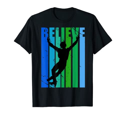 Believe Herren Eiskunstlauf-Eiskunstlauf-Eissport-Jungs männlich T-Shirt Believe Herren Eiskunstlauf-Eiskunstlauf-Eissport-Jungs männlich T-Shirt von Lush Winter Sports for Men