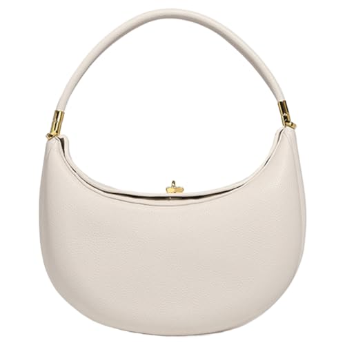 Lushandy Luna-Tasche aus PU-Leder, Halbmondtasche, Umhängetasche, 4-in-1, süße Umhängetasche, Halbmond-Tasche, Hobo-Clutch-Geldbörse, Weiss/opulenter Garten, 11.0x6.1x3.5 inches von Lushandy