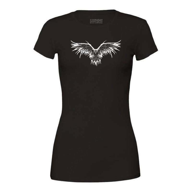 Ferry Of Wisdom-Premium Damen T-Shirt Mit Rundhalsausschnitt | Bella + Canvas 6004 Schwarz von LusignsStreetware