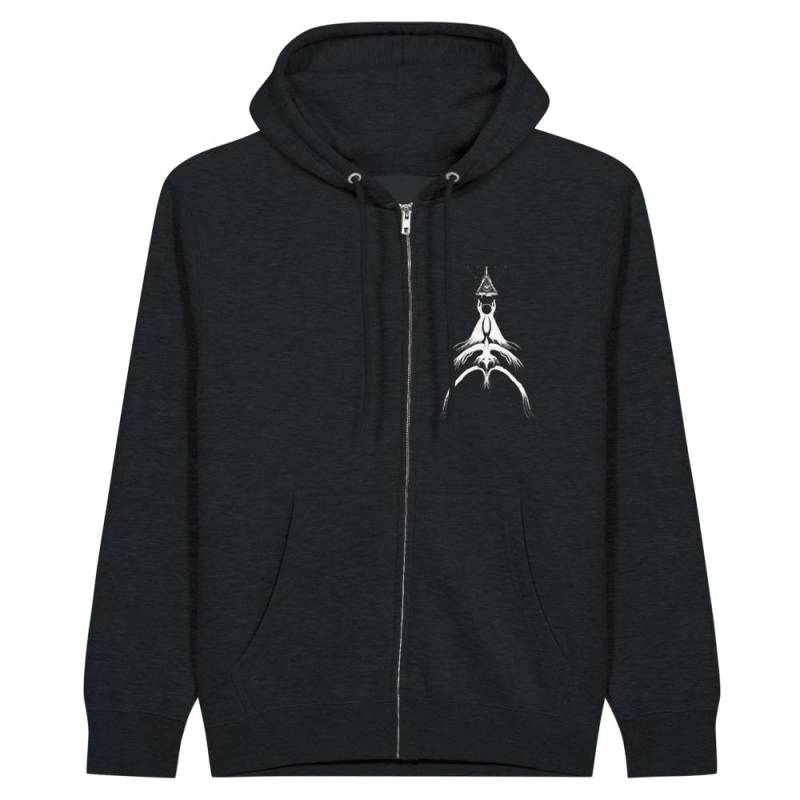 Rise Of The Raven-Premium Unisex-Hoodie Mit Reißverschluss Schwarz von LusignsStreetware
