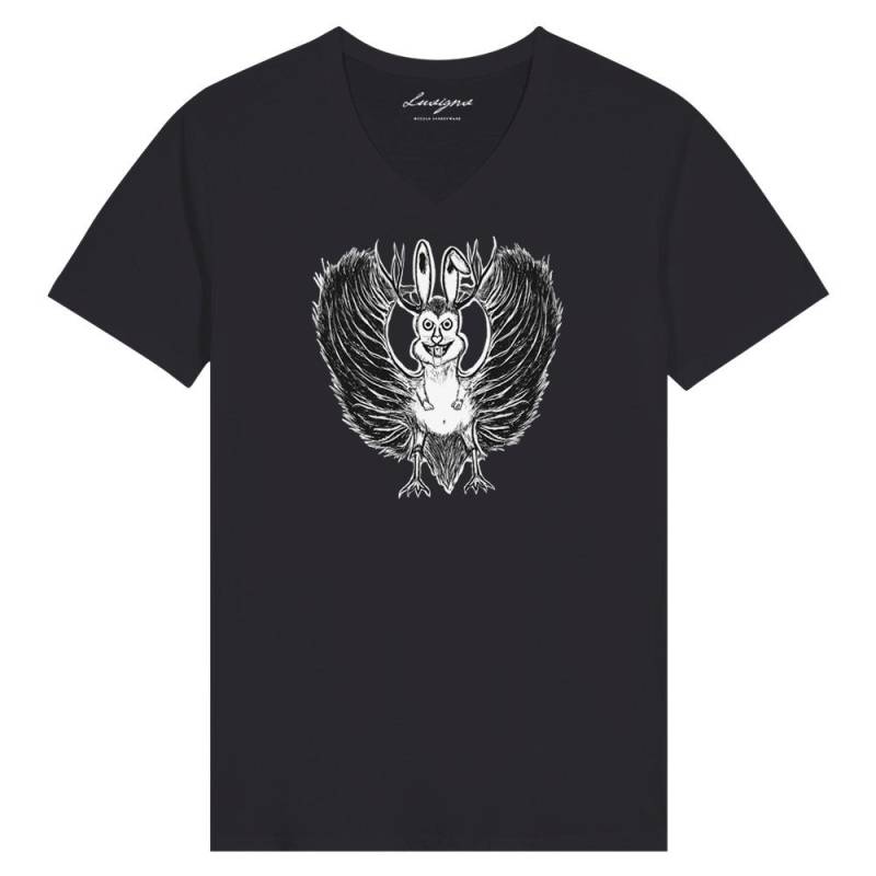 Wolpertinger-Premium Damen-T-Shirt Mit V-Ausschnitt von LusignsStreetware