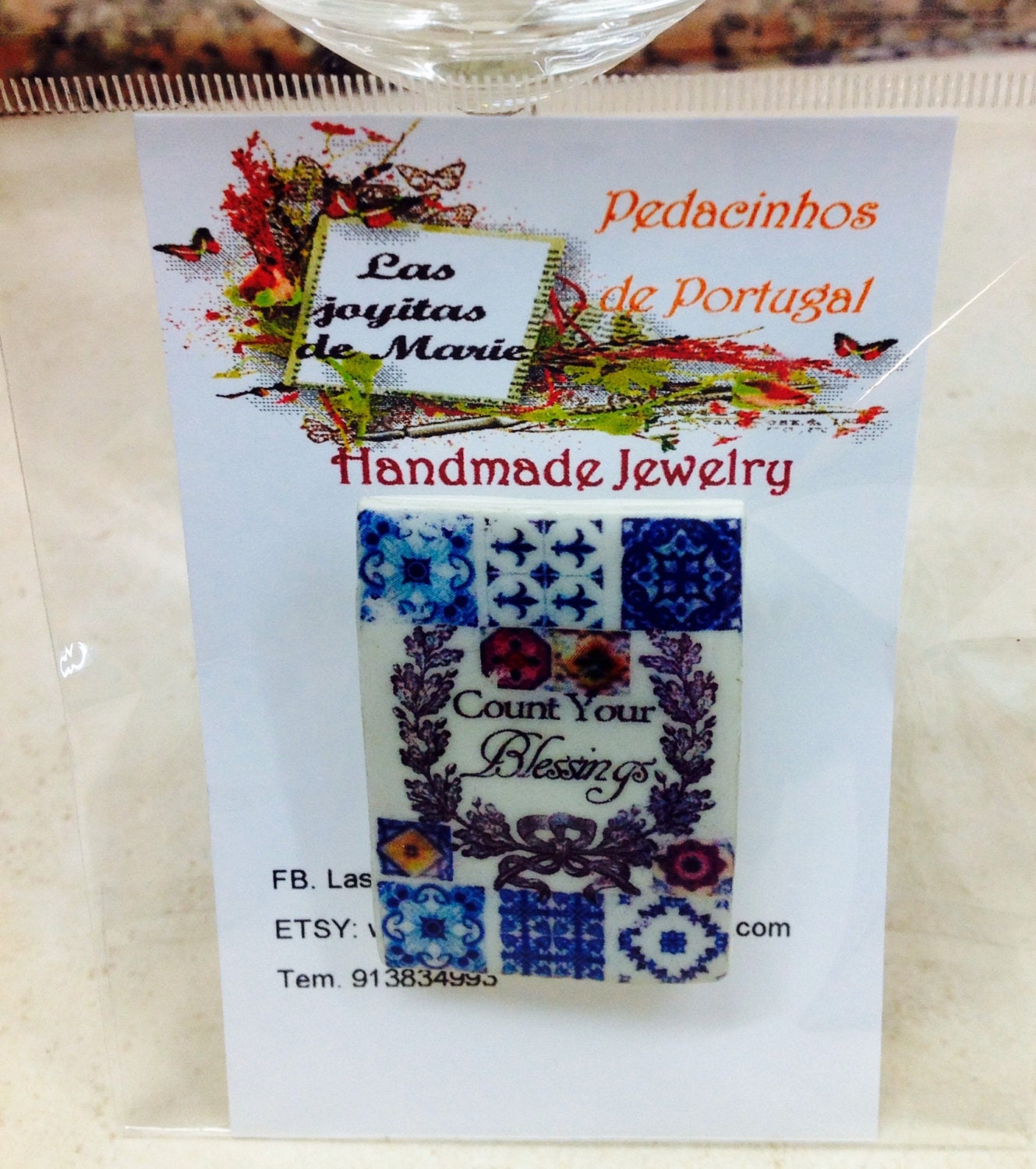 Handgemachte Brosche Aus Polymer Clay Tile Miniature Anstecknadel Handgemachte Brosche Aus Polymer Clay Tile Miniature Anstecknadel von LusoTiles
