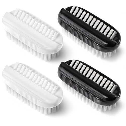 4 Stück Nagelbürsten-Set Doppelseitiges Handbürste Handwaschbürste Weiche Und Feste Borsten Fingerbürste Nagelbürsten Fingernagel Bürste Für Männer Frauen Für Gründliche Reinigung Nail Nagelhaut von Lusofie