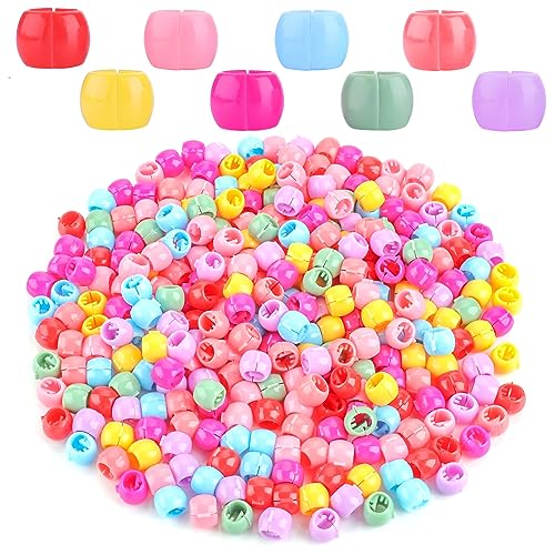 50 Stück Mini Perlen Haarclips Bunte Kunststoff Haarspangen Mehrfarbige Haarperlen Clip Claw Clip Mädchen Kinder Schmuck Zubehör (zufällige Farben) von Lusofie