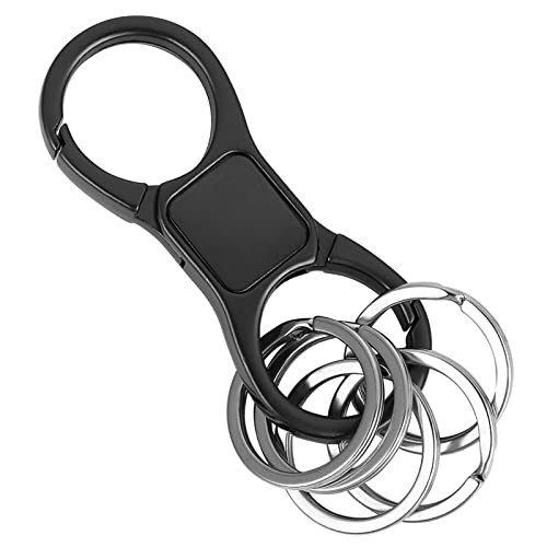 Lusofie Schlüsselbund Organizer Auto Schlüsselanhänger mit 5 Schlüsselanhänger Karabiner Heavy Duty Clip Legierung Schlüsselhalter Mann Frauen Schlüssel Karabiner Organizer Keychain Männer von Lusofie