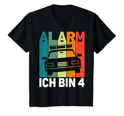 Kinder Geburtstag Polizei Junge Alarm 4 Jahre Retro Jungen Polizei T-Shirt Kinder Geburtstag Polizei Junge Alarm 4 Jahre Retro Jungen Polizei T-Shirt von Lustig 4. Geburtstag Shirt - Geburtstagsgeschenk