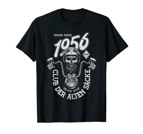 Herren Club der Alten Säcke Männer Motorrad Rocker Geburtstag 1956 T-Shirt Herren Club der Alten Säcke Männer Motorrad Rocker Geburtstag 1956 T-Shirt von Lustig Club der Alten Säcke Motorrad Männer Biker