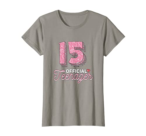 Damen Cooler 15 Mädchen Spruch Teenager 15 T-Shirt von Lustig Für 15 Jährige Geschenk fünfzehn