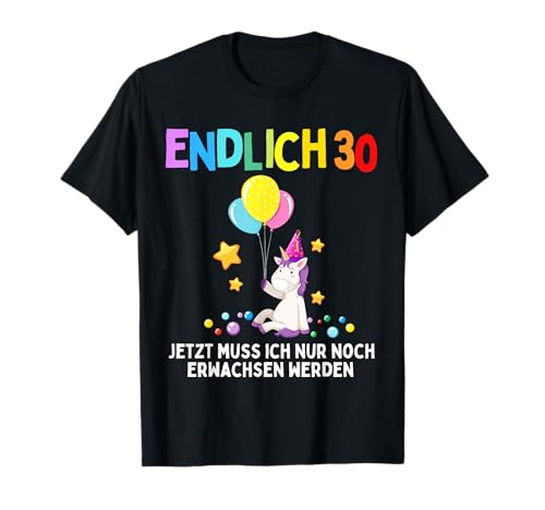 30. Geburtstag 30 Jahre Damen Herren Spruch Lustiges Einhorn T-Shirt 30. Geburtstag 30 Jahre Damen Herren Spruch Lustiges Einhorn T-Shirt von Lustig Geburtstagsgeschenk Party 1992 Geschenkidee