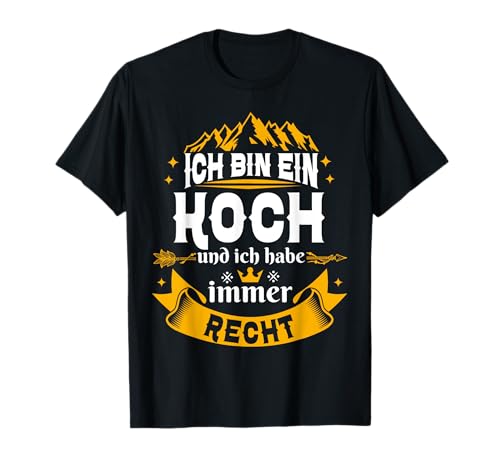 Ich Bin Ein Koch Immer Recht Geschenkideen Für Männer T-Shirt Ich Bin Ein Koch Immer Recht Geschenkideen Für Männer T-Shirt von Lustig Geschenke Chefkoch Küchenchef Geschenk