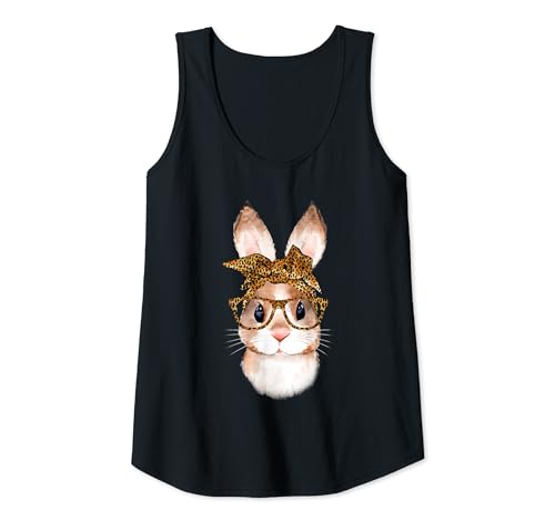Damen Süßes Kaninchen Hase Ostern Leopard Year of the Rabbit Bunny Tank Top Damen Süßes Kaninchen Hase Ostern Leopard Year of the Rabbit Bunny Tank Top von Kaninchen Bunny Hase Geschenk T-shirt