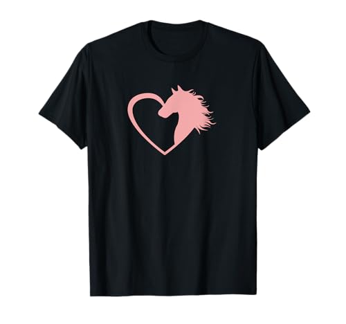 Damen Reiten Herz Liebe Herz für Pferde T-Shirt Damen Reiten Herz Liebe Herz für Pferde T-Shirt von Lustig Hoch 5 Pferdemädchen Reiten Mädchen
