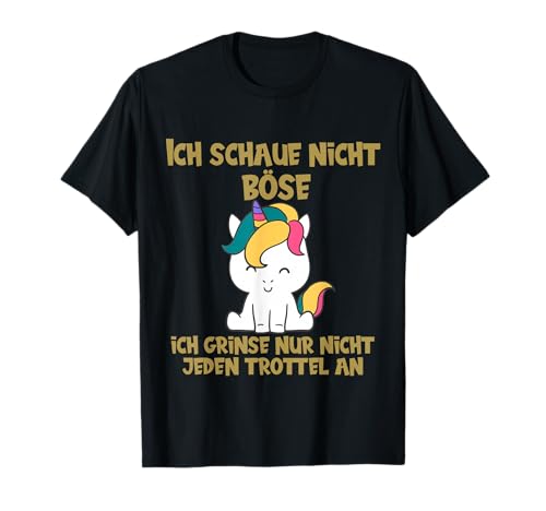 Lustig Ironie Sarkasmus Schwarzer Humor Outfit Co Ich Schaue Nicht Böse Süßer Einhorn Spruch Humor Sarkasmus T-Shirt Unisex Erwachsene und Kinder Schwarz Cartoon Klein Klassische Passform Kurzarm Lustig Ironie Sarkasmus Schwarzer Humor Outfit Co Ich Schaue Nicht Böse Süßer Einhorn Spruch Humor Sarkasmus T-Shirt Unisex Erwachsene und Kinder Schwarz Cartoon Klein Klassische Passform Kurzarm von Lustig Ironie Sarkasmus Schwarzer Humor Outfit Co