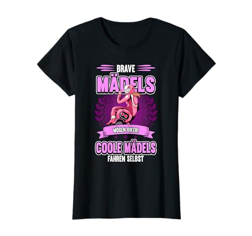 Motorradfahrerin Bikerin Spruch Coole Mädels fahren selbst T-Shirt Motorradfahrerin Bikerin Spruch Coole Mädels fahren selbst T-Shirt von Lustig Motorrad Fahrerin Motorradfahren Geschenke