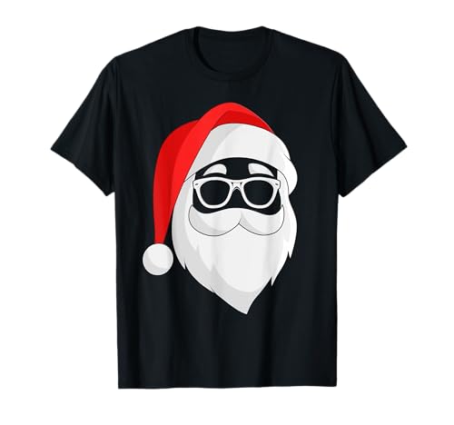 Weihnachts TShirt Herren Weihnachtsshirt Damen Kinder Santa T-Shirt von Lustig Weihnachtsshirt Herren Weihnachtsmann
