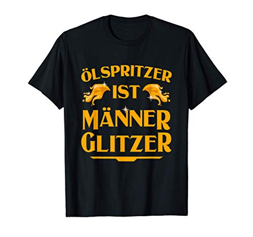 Herren KFZ Mechaniker Ölspritzer Ist Männer Glitzer ÖL Werkzeug T-Shirt Herren KFZ Mechaniker Ölspritzer Ist Männer Glitzer ÖL Werkzeug T-Shirt von Lustig Werkstatt Hobby Handwerker Geschenkidee