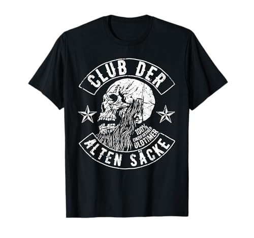 Club der alten Säcke Männer Motorrad Alter Sack Geburtstag T-Shirt Club der alten Säcke Männer Motorrad Alter Sack Geburtstag T-Shirt von Lustig zum Geburtstag für Biker & Motorradfahrer