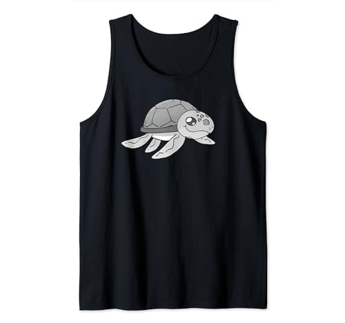 Niedliche Schildkröte Comic Kunst für Herren Damen Kinder Tank Top Niedliche Schildkröte Comic Kunst für Herren Damen Kinder Tank Top von Lustige, witzige Reptilien Comic EXE Designs
