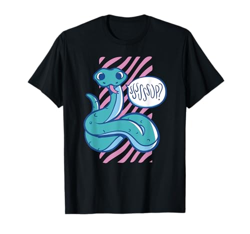 Witzige grüne Schlange Comic Kunst für Herren Damen Kinder T-Shirt Witzige grüne Schlange Comic Kunst für Herren Damen Kinder T-Shirt von Lustige, witzige Reptilien Comic EXE Designs