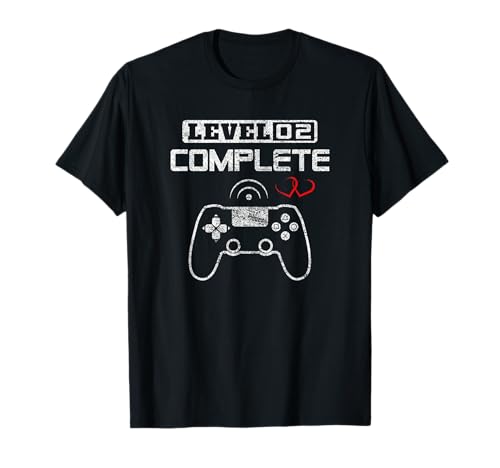 Level 2 Complete 2. Hochzeitstag Geschenk Damen Herren T-Shirt Level 2 Complete 2. Hochzeitstag Geschenk Damen Herren T-Shirt von Lustige 2. Hochzeitstag Geschenke Co.