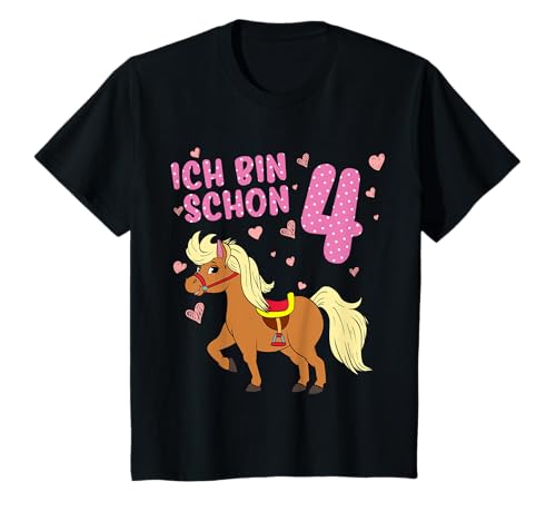Pony 4 Jahre alt Pferd Ich Bin Schon 4 Mädchen 4. Geburtstag T-Shirt Pony 4 Jahre alt Pferd Ich Bin Schon 4 Mädchen 4. Geburtstag T-Shirt von Lustige 4 Jährige Geburtstag Pferde Geschenk
