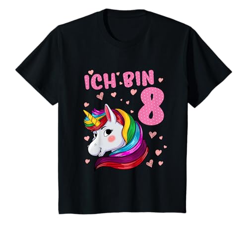 Ich Bin Schon 8 Jahre Einhorn Mädchen 8 Geburtstag Einhorn T-Shirt Ich Bin Schon 8 Jahre Einhorn Mädchen 8 Geburtstag Einhorn T-Shirt von Lustige 8 Jährige Geburtstag Einhorn Geschenk