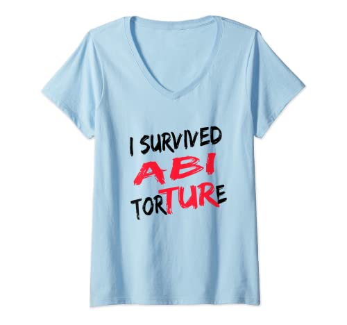 Damen I survived Abitur bestanden Abi Party Schule vorbei Abi 2023 T-Shirt mit V-Ausschnitt Damen I survived Abitur bestanden Abi Party Schule vorbei Abi 2023 T-Shirt mit V-Ausschnitt von Lustige Abi Sprüche für Abiturienten auf Abiparty