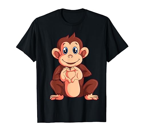 Affen Liebhaber Mädchen Jungen Kinder T-Shirt von Lustige Affen Liebhaber Geschenk