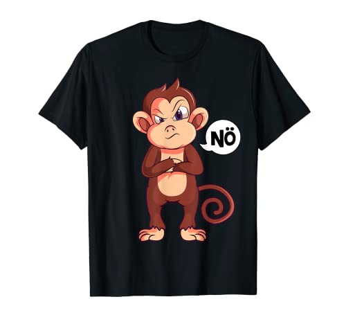 Affen Nö Jungen Kinder Mädchen T-Shirt von Lustige Affen Liebhaber Geschenk