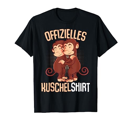 Offizielles Kuschelshirt Affe Kinder Mädchen Damen T-Shirt von Lustige Affen Liebhaber Geschenk