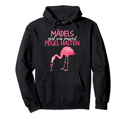 Mädels Egal Was Passiert Pegel Halten - JGA Frauen Flamingo Pullover Hoodie Mädels Egal Was Passiert Pegel Halten - JGA Frauen Flamingo Pullover Hoodie von Lustige Alkohol Party Motive & Designs
