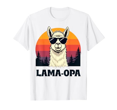 Lama-Opa Lustige Opa Lama Alpaka Sprüche Herren T-Shirt Lama-Opa Lustige Opa Lama Alpaka Sprüche Herren T-Shirt von Lustige Alpaka und Lama Sprüche Männer und Herren