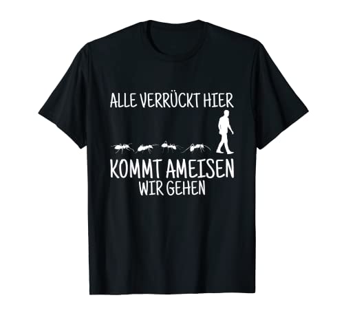 Herren Alle Verrückt Hier Kommt Ameisen Wir Gehen Ameisenzüchter T-Shirt Herren Alle Verrückt Hier Kommt Ameisen Wir Gehen Ameisenzüchter T-Shirt von Lustige Ameisen Sprüche Kleidung