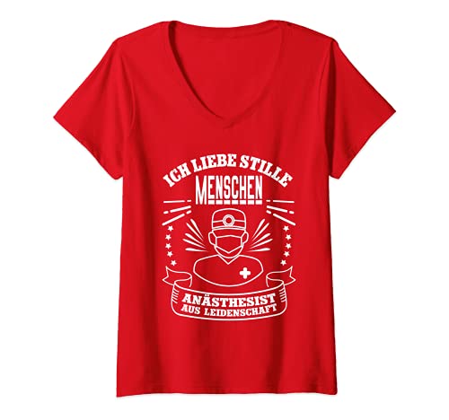 Damen Anästhesist lustig Anästhesistin Ausbildung Anästhesie T-Shirt mit V-Ausschnitt Damen Anästhesist lustig Anästhesistin Ausbildung Anästhesie T-Shirt mit V-Ausschnitt von Lustige Anästhesie Geschenke für Anästhesist