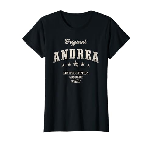 Lustige Andrea Geschenke für Frauen - Original Andrea Limited Edition T-Shirt - Schwarz, XS, Klassisch, V-Ausschnitt, Kurzarm Lustige Andrea Geschenke für Frauen - Original Andrea Limited Edition T-Shirt - Schwarz, XS, Klassisch, V-Ausschnitt, Kurzarm von Lustige Andrea Geschenke für Frauen