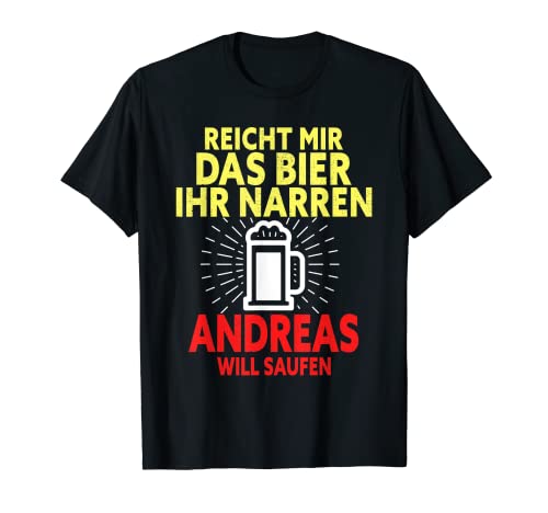 Herren Andreas will Saufen - Andreas Bier Party T-Shirt Herren Andreas will Saufen - Andreas Bier Party T-Shirt von Lustige Andreas Designs & Sprüche