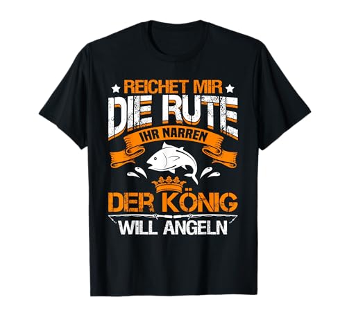 Reichet mir die Rute - Lustiger Angler Spruch Fischer Männer T-Shirt Reichet mir die Rute - Lustiger Angler Spruch Fischer Männer T-Shirt von Lustige Angel Geschenke Angelzubehör & Köder