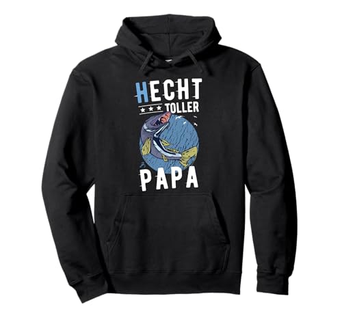 Hecht Vater - Papa Angeln Zubehör Männer Angel Pullover Hoodie Hecht Vater - Papa Angeln Zubehör Männer Angel Pullover Hoodie von Lustige Angelkleidung & Angelzubehör für Herren
