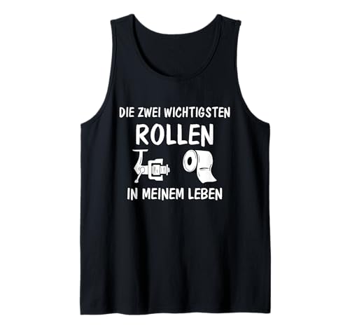 Angler Spruch Lustig Angelrolle Klopapier Männer Spaß Tank Top von Lustige Angeln Designs