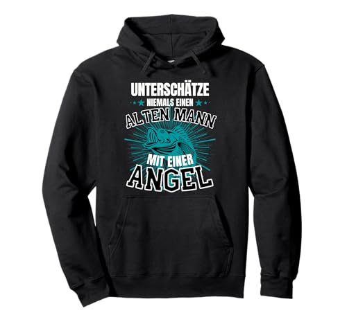 ALTER MAN MIT ANGEL! Angeln Fischen Fischer Angler Spruch Pullover Hoodie ALTER MAN MIT ANGEL! Angeln Fischen Fischer Angler Spruch Pullover Hoodie von Lustige Angler Fischer fischen & angeln Geschenke