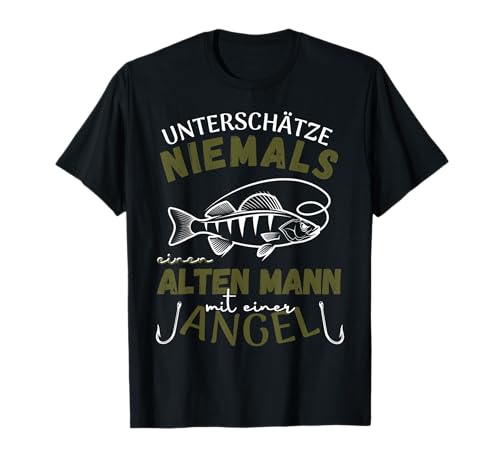 ALTER MAN MIT ANGEL! Angeln Fischen Fischer Angler Spruch T-Shirt ALTER MAN MIT ANGEL! Angeln Fischen Fischer Angler Spruch T-Shirt von Lustige Angler Fischer fischen & angeln Geschenke