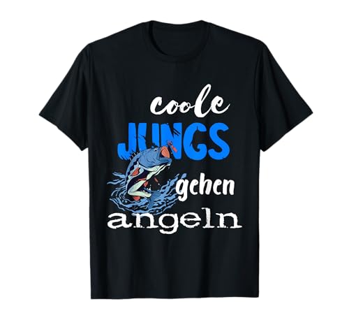 Angler Coole Jungs Gehen Angeln Fischen Fischer Fische T-Shirt von Lustige Angler Fischer