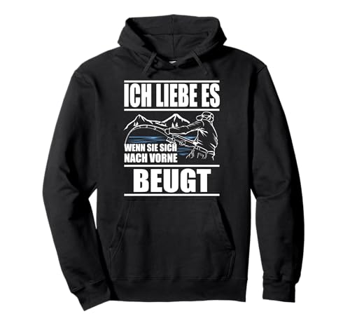 Ich liebe es wenn Sie sich nach vorne beugt, Angler Herren Pullover Hoodie von Lustige Angler Motive und Geschenkideen