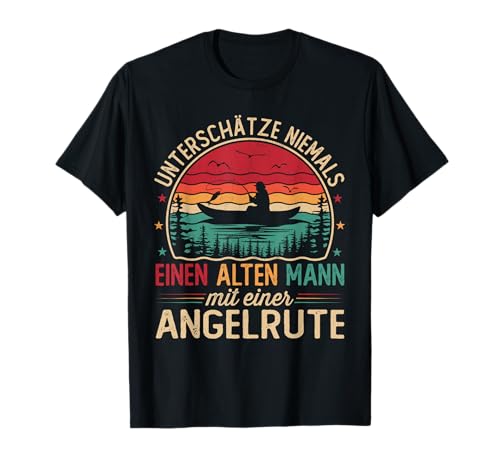 Angler Geschenke Männer Herren Angelrute Angel Vintage T-Shirt Angler Geschenke Männer Herren Angelrute Angel Vintage T-Shirt von Lustige Angler Tshirts Herren Männer