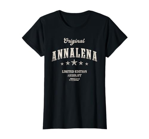 Lustige Annalena Geschenke für Frauen - Damen Cartoon-Themed T-Shirt - Schwarz - XS - V-Ausschnitt mit Kurzarm Lustige Annalena Geschenke für Frauen - Damen Cartoon-Themed T-Shirt - Schwarz - XS - V-Ausschnitt mit Kurzarm von Lustige Annalena Geschenke für Frauen